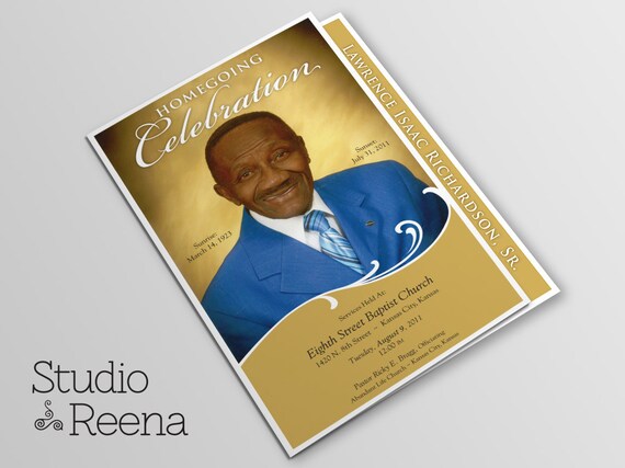 Homegoing Celebration / In Loving Memory / Bi-Fold Funeral