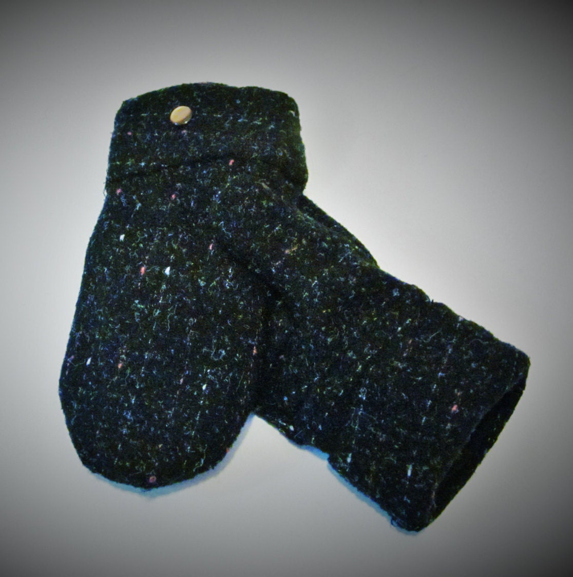 Handsewn Black Wool Mittens by DesignerMittens on Etsy