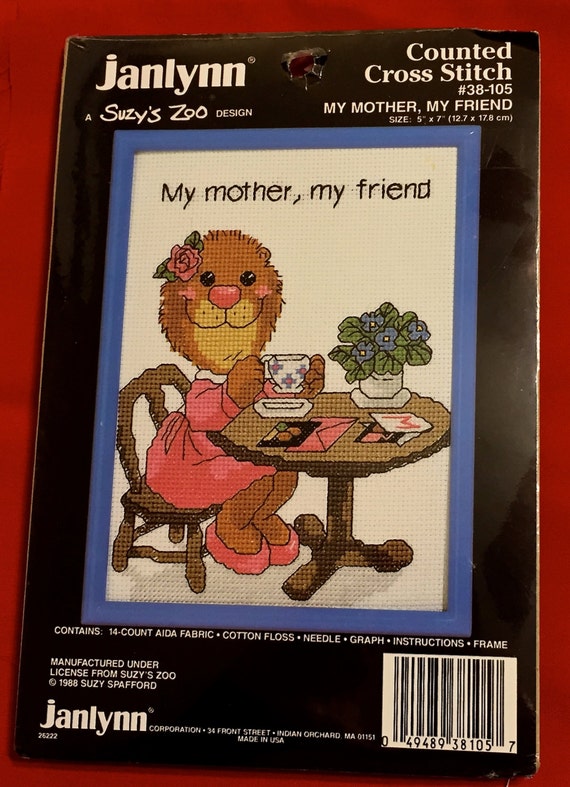 SUZY'S ZOO Counted Cross Stitch Kit My Mother My by fabric4you
