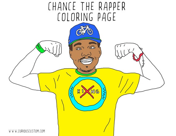 Download Chance The Rapper Adult Coloring Page Rapper Coloring Book