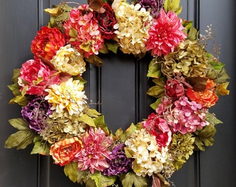SUMMER Wreaths, Front Door Spring Wreaths, SPRING WREATHS, Fall Wreath, Summer Wreaths, Fall Wreaths, Wreath for Spring, Front Door Decor