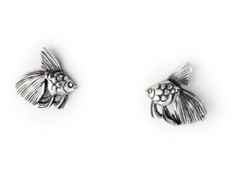 Goldfish Sterling Silver Post Earrings