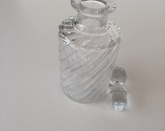 Baccarat Perfume Bottle/ Antique Baccarat Crystal BAMBOU TORS Pattern/ Glass Perfume Bottle/ By Gatormom13