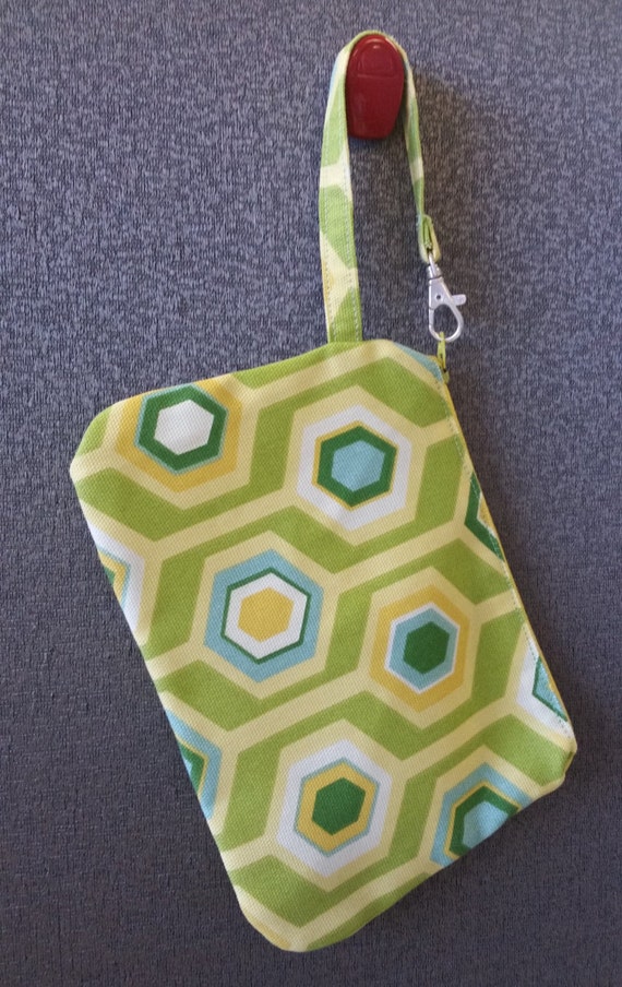 bag strap clutch wrist for Green Clutch Yellow Geometric Hexagon handbag Wrist notion Small 5 bag