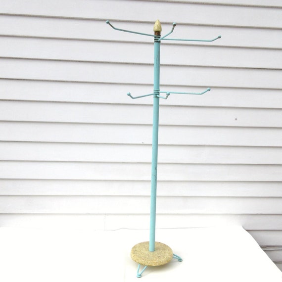 Vintage Towel Holder / Free Standing Towel Rack / by WhimzyThyme