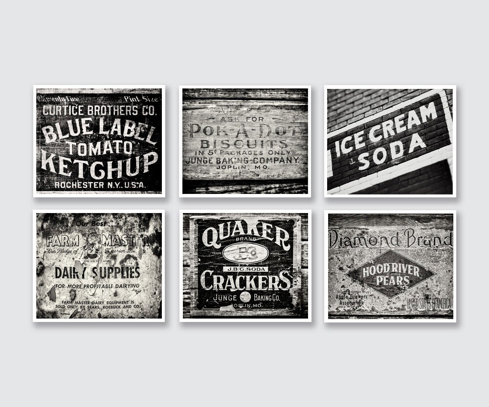 Kitchen Decor Print or Canvas Art Rustic Kitchen Wall Decor