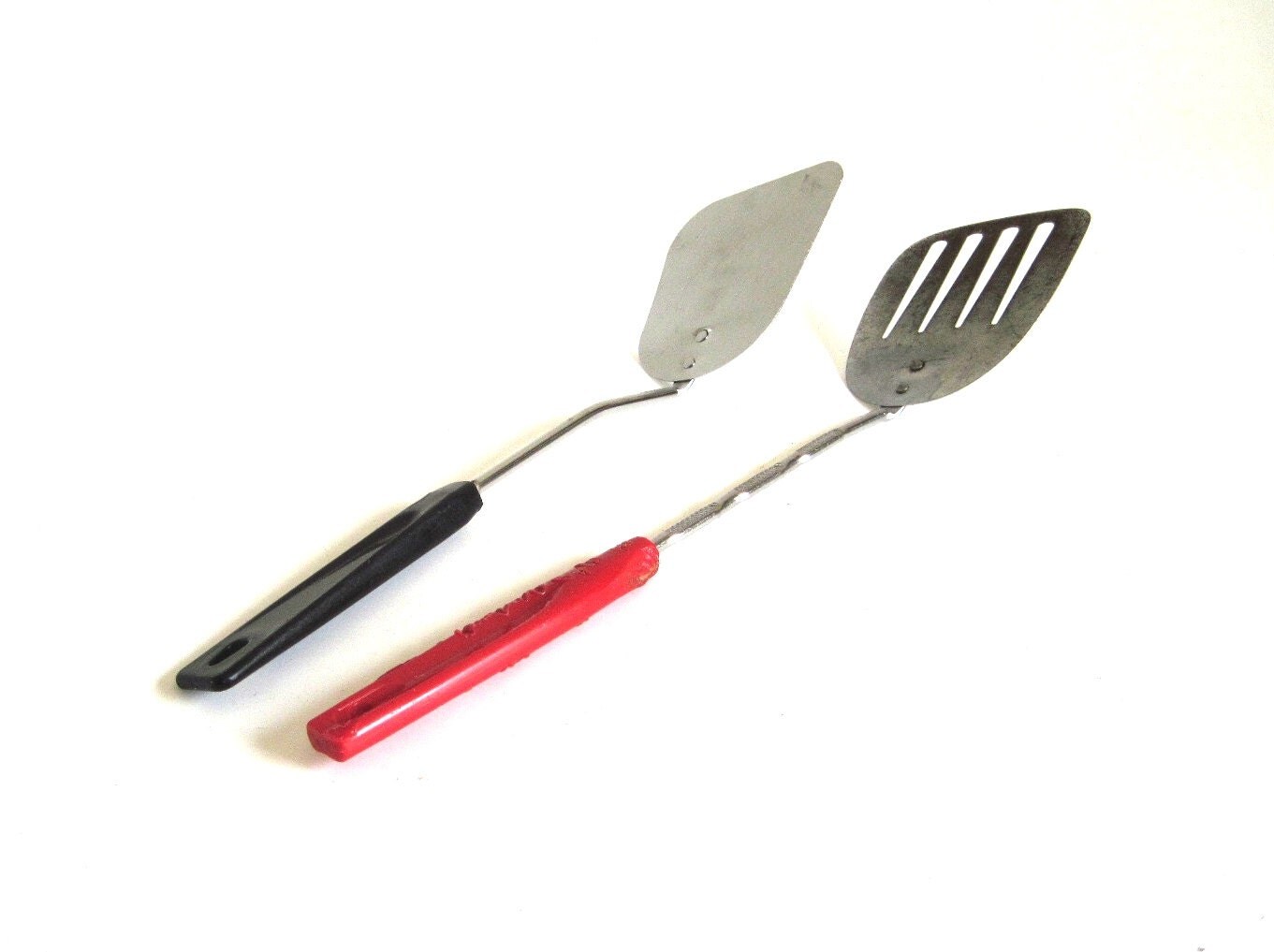 Small Angled Ames Spatula USA Small Red Plastic by LaurasLastDitch