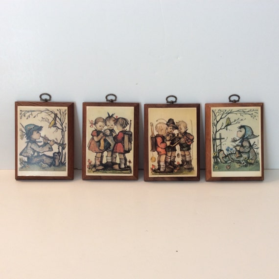 Vintage Hummel Plaques Vintage ARS edition Wood Plaques Set