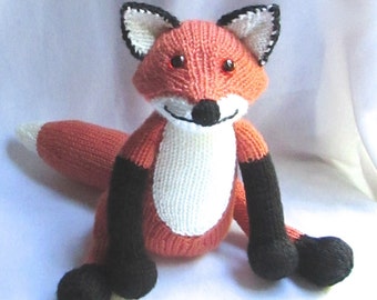 Toy Fox - KNITTING PATTERN – pdf file by automatic download