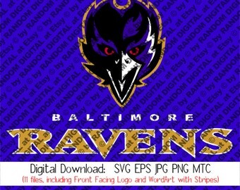 Baltimore Ravens SVG Logo MTC EPS cutting file, plus PnG & Jpg Digital Download for Die Cutters Vinyl Scrapbooking T-shirt Designs