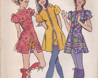 Darling Tunic or Mini Dress & Shorts Pattern Simplicity 9544 Size 10