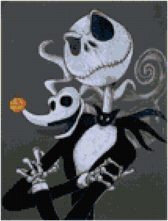 Nightmare Before Christmas 14 Count Cross Stitch Chart / Kit