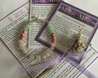 Baby Maker Gemstone Bracelet -TTC via IVF, IUI or Fertility Treatments