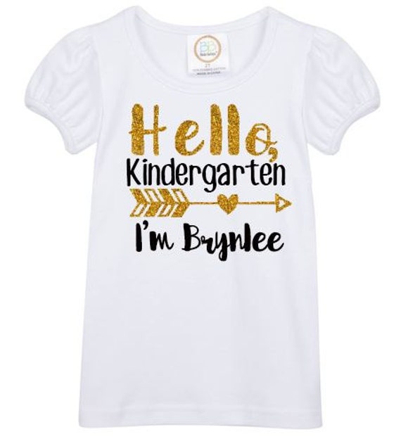 going to kindergarten shirts