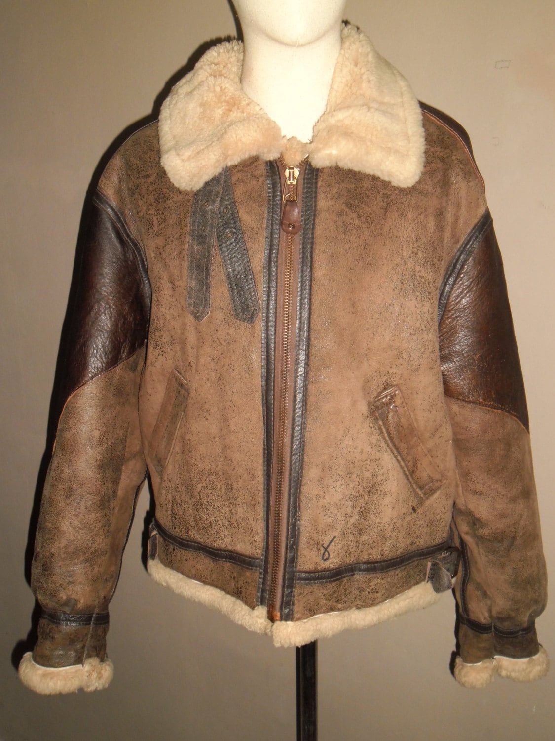 Vintage AVIREX B-3 Flying Jacket General Patton by VINTAGESDUKE