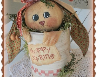 Primitive Bunny Pattern Hoppy Spring Bunny n' Sifter Easter ePattern
