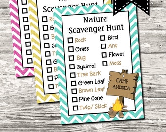 Fashion Magazine Scavenger Hunt List 10 Color Choices by Design13