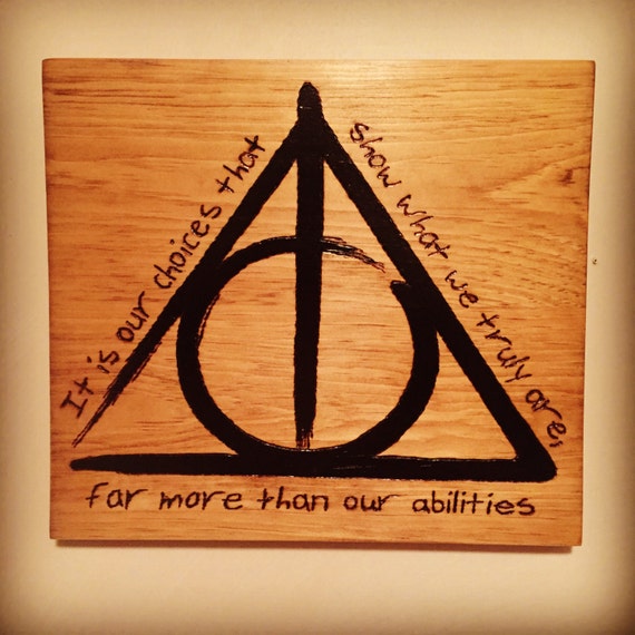 Harry Potter Wooden Wall Hanging by on Etsy