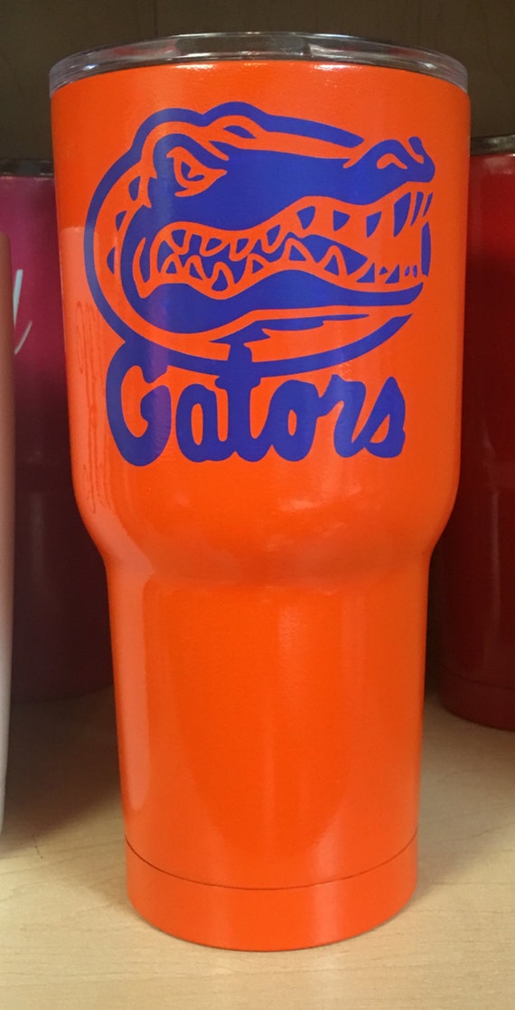 size decal tumbler for by Inspired Gators Yeti Tumbler Florida DECAL