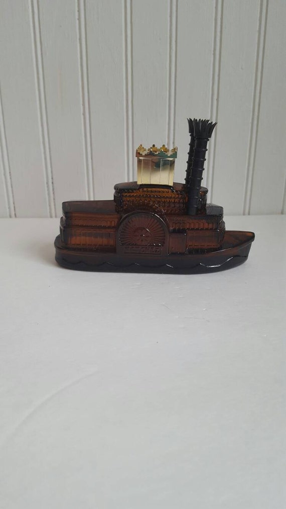 Avon vintage bottle paddle boat riverboat cologne vintage