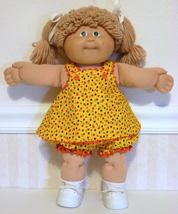 Download Sunshine & Flowers Sun Suit Cabbage Patch Kids Handmade Doll