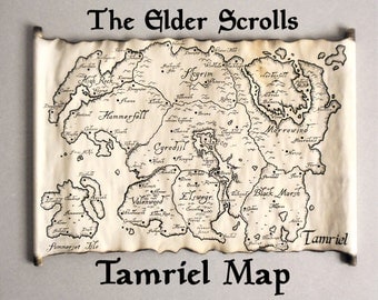 Tamriel Map, Skyrim Map, TES Map, The Tamriel Empire Map, Elder Scrolls, Morrowind Map Oblivion Map Fantasy Map, Cyrodiil Map, Skyrim Art