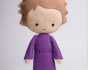 Mrs Hudson - poseable plush from Sherlock - handmade doll