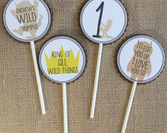 Where the Wild Things Are Cupcake Toppers