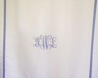 Monogram Shower Curtain / Bath Curtain