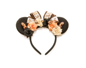 Chipmunk Mouse Ears Headband, Chip Mouse Ears, Dale Mouse Ears, Flower Mouse Ears, Mickey Ears Headband, Minnie Ears Headband