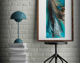 Landscape Watercolor Prints Coastal Wall Art Home Decor Beach Art Watercolour Giclee Prints Blue Painting Blue Wall Art LDawningScott
