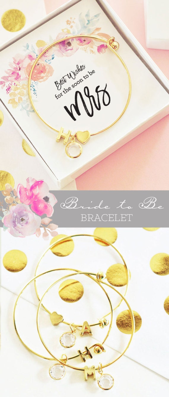 Bride Bracelet Soon to be Mrs Bracelet Bride Gift from Bridesmaids Bridal Shower Gift Wedding Gift for Bride to Be (EB3144WC) Bracelet Il_570xn