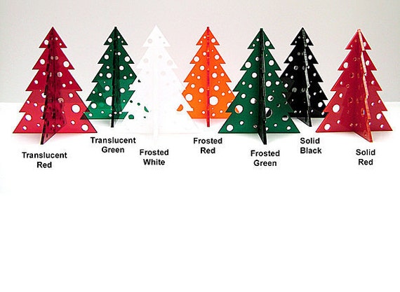 3d christmas tree table top decorations in three sizes and 3d christmas tree table top decorations in three sizes and