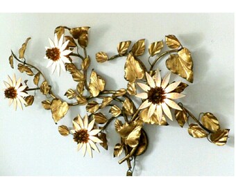 Metal Flowers Wall Art vintage metal wall art | etsy Metal Flowers Wall Art vintage metal wall art | etsy