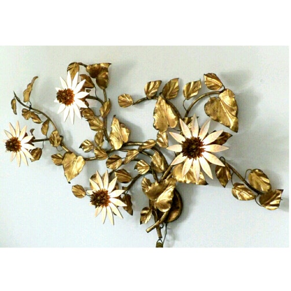 Floral Metal Wall Art brevettato italian lighted metal wall art sconce floral Floral Metal Wall Art brevettato italian lighted metal wall art sconce floral