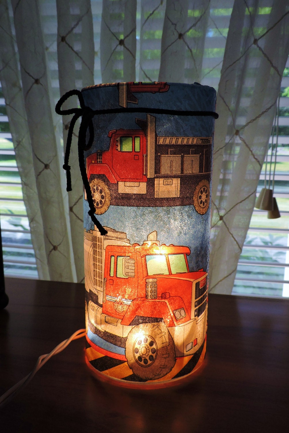Dump Truck Lamp Dump Truck Night Light Boys by MonikasBoutique