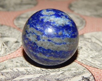 Genuine LAPIS LAZULI ORB - Genuine Lapis Lazuli Gemstone Sphere - 30mm Gemstone - Metaphysical Crystals - Healing Gemstones - Chakra Stones