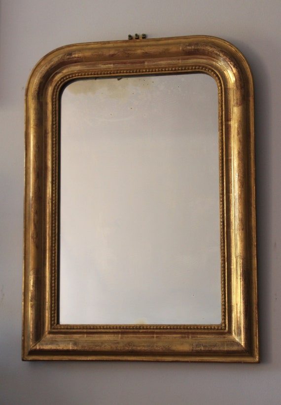 Antique Louis Philippe mirror old French wall mirror gilded
