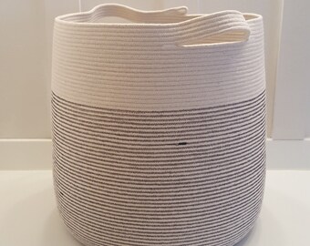 Made to Order XXL Rope Basket with Handles