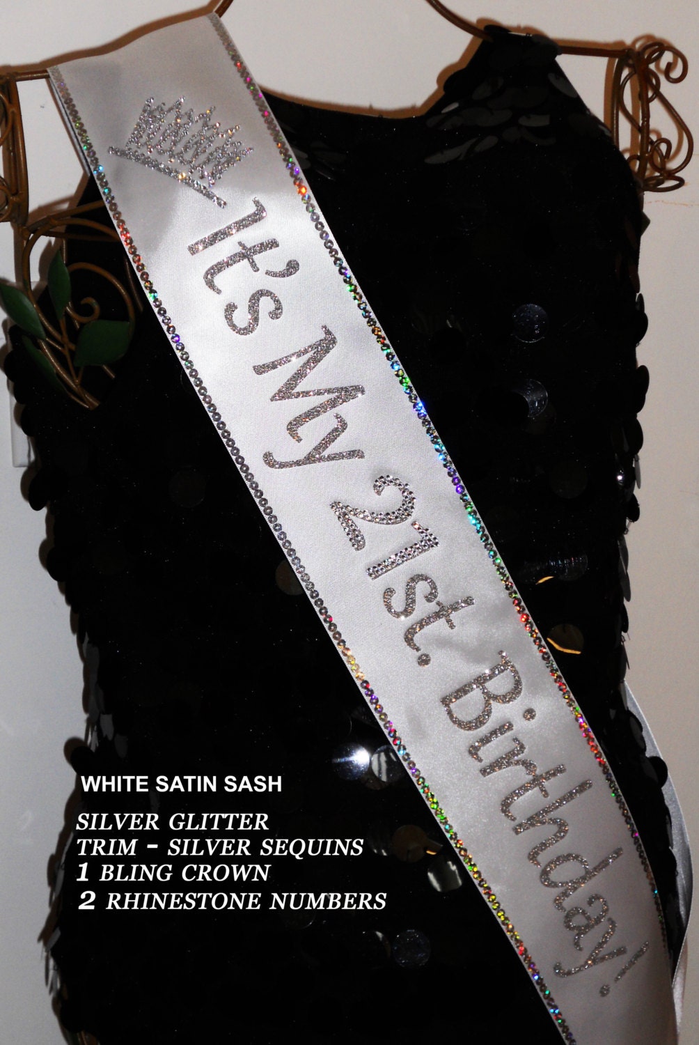 21st Birthday Sash Free Personalization30 40 50 60