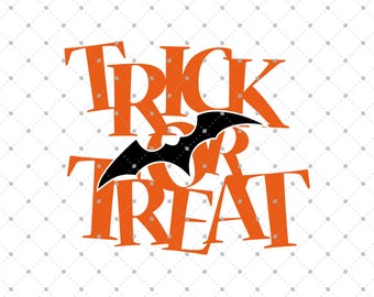 Halloween Trick or Treat SVG cut files, Halloween svg, Trick or Treat svg cut files for Cricut, Cut files for Silhouette, svg files D2