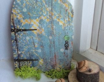 Fairy Door with Tiny Key ~ Each Hand Cut ~ One of a Kind ~ Several Sizes Handcrafted by Olive, Fairy Accessories, Fairy House, Fairy Door,