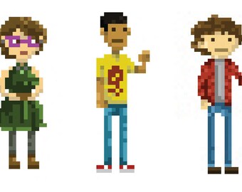 Custom Digital Pixel Art, Games Portrait
