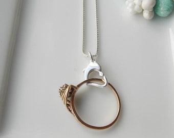 ring holder necklace gift for wife ring necklace holder wedding gift sterling - Wedding Ring Necklace ring holder necklace gift for wife ring necklace holder wedding gift sterling - Wedding Ring Necklace