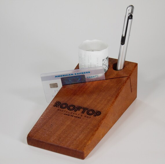 Custom check presenters with logo. Branded by