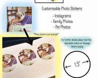 Customisable Photo Stickers