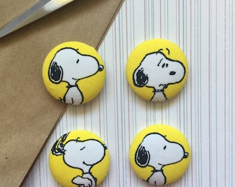 Snoopy Magnets, Snoopy, Magnets, Magnet, Refrigerator Magnet, Fabric Covered Magnets, Fridge Magnets, Cubical Space, Snoopy Swag