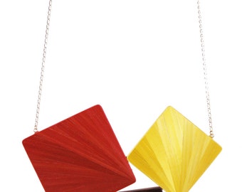 Collier Triptyque Eventail Automne