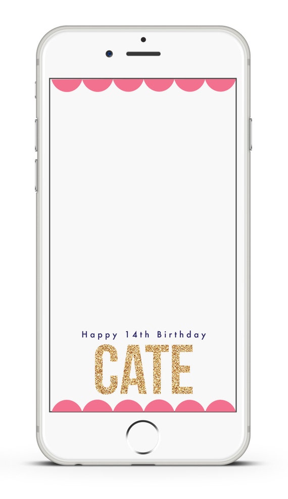 HAPPY BIRTHDAY Snapchat GeoFilter// Customized // Avail. in