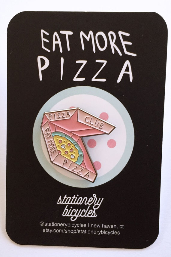 Pizza Club enamel pin by stationerybicycles on Etsy